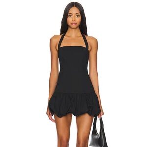 Sofia Mini Dress in Onyx from Lioness.